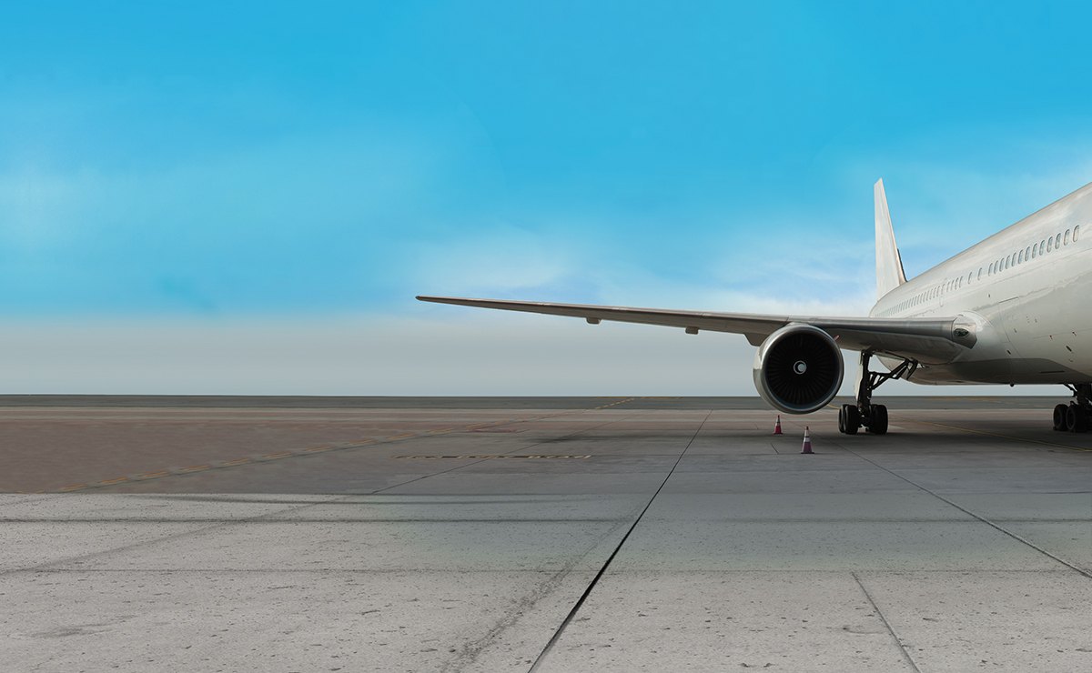 airplane ready to take off