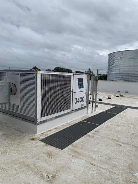 ITW GSE 3400 PCA 130 on roof of hangar, Tampa, Florida