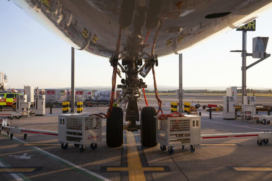 4x ITW GSE 2400 – JLC Crocs – A380 stand in Glasgow