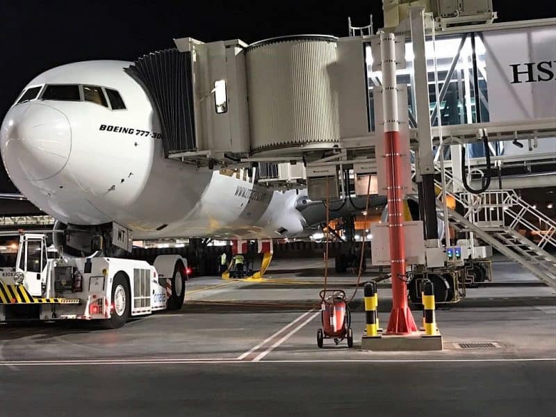 ITW GSE 2400 Power Coils at Dubai Airport at night