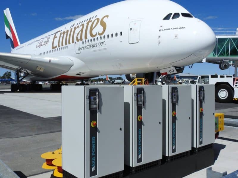 AXA 2400 Compact GPUs providing power to A380