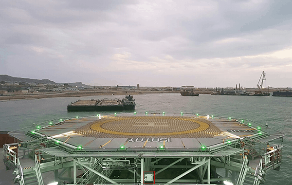 AXA Power 1400 28V Unit at Helideck