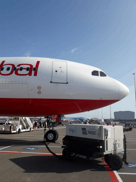 ITW GSE 7400 eGPU_powering A330, Viggo Service Enablers, Eindhoven Airport