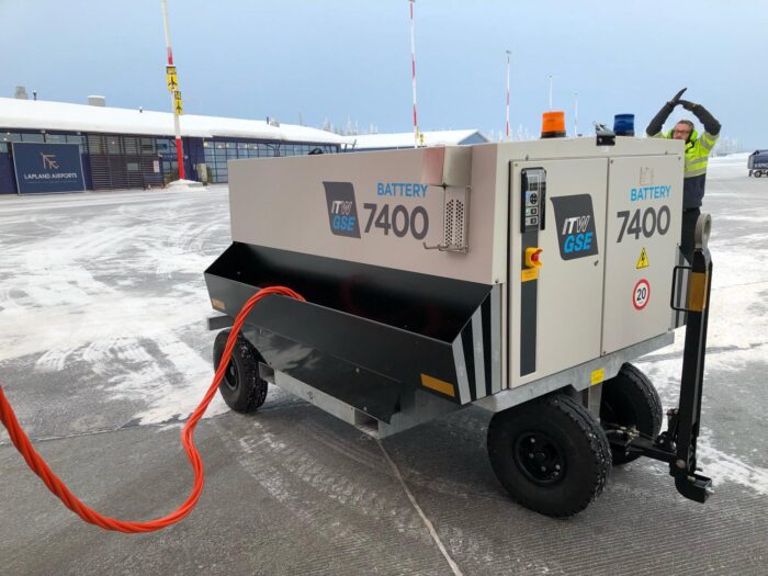 Ready Set Go, 7400 eGPU first turnaround in Kittilä Airport, Finland