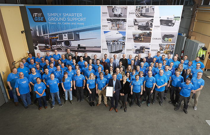 Group photo of all employees and guests